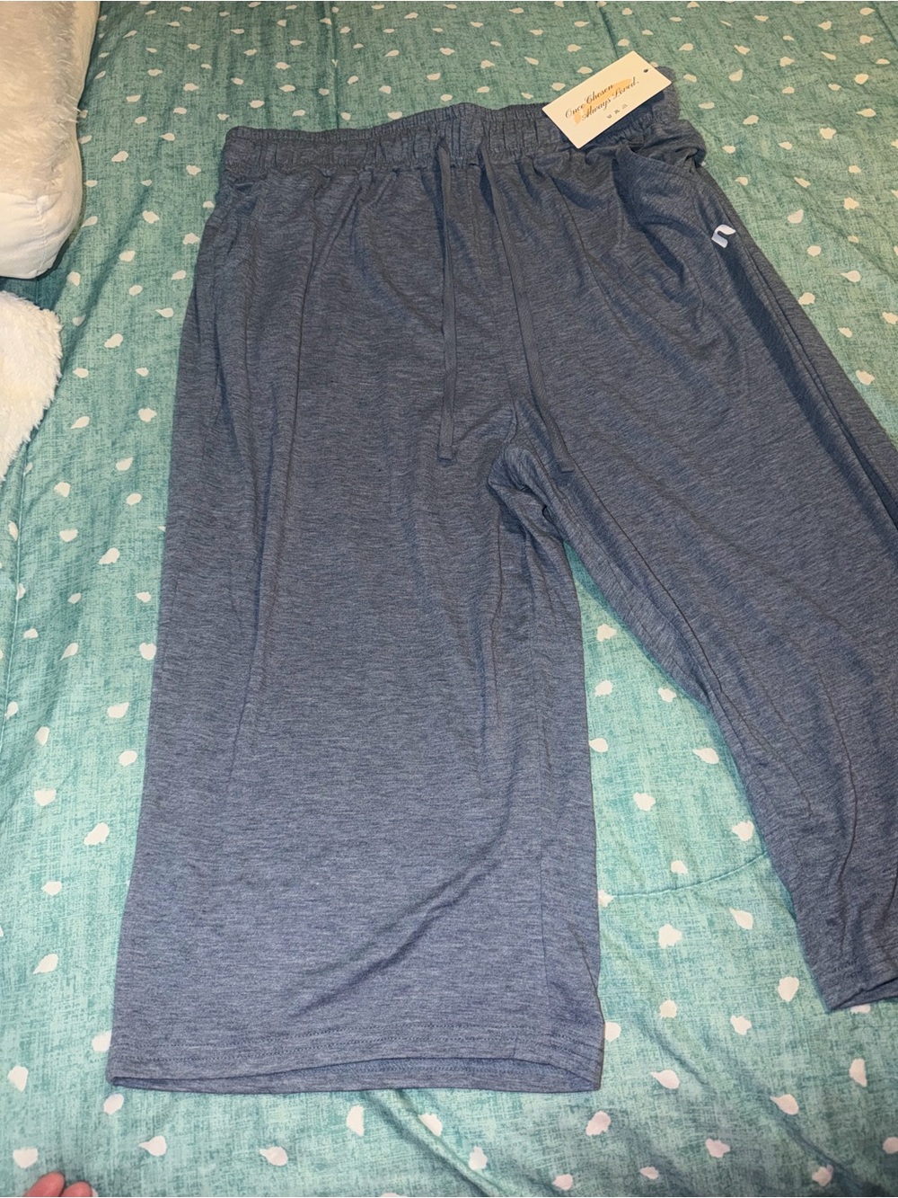 NEW NWT  XL Blue Athletic Lounge Capris